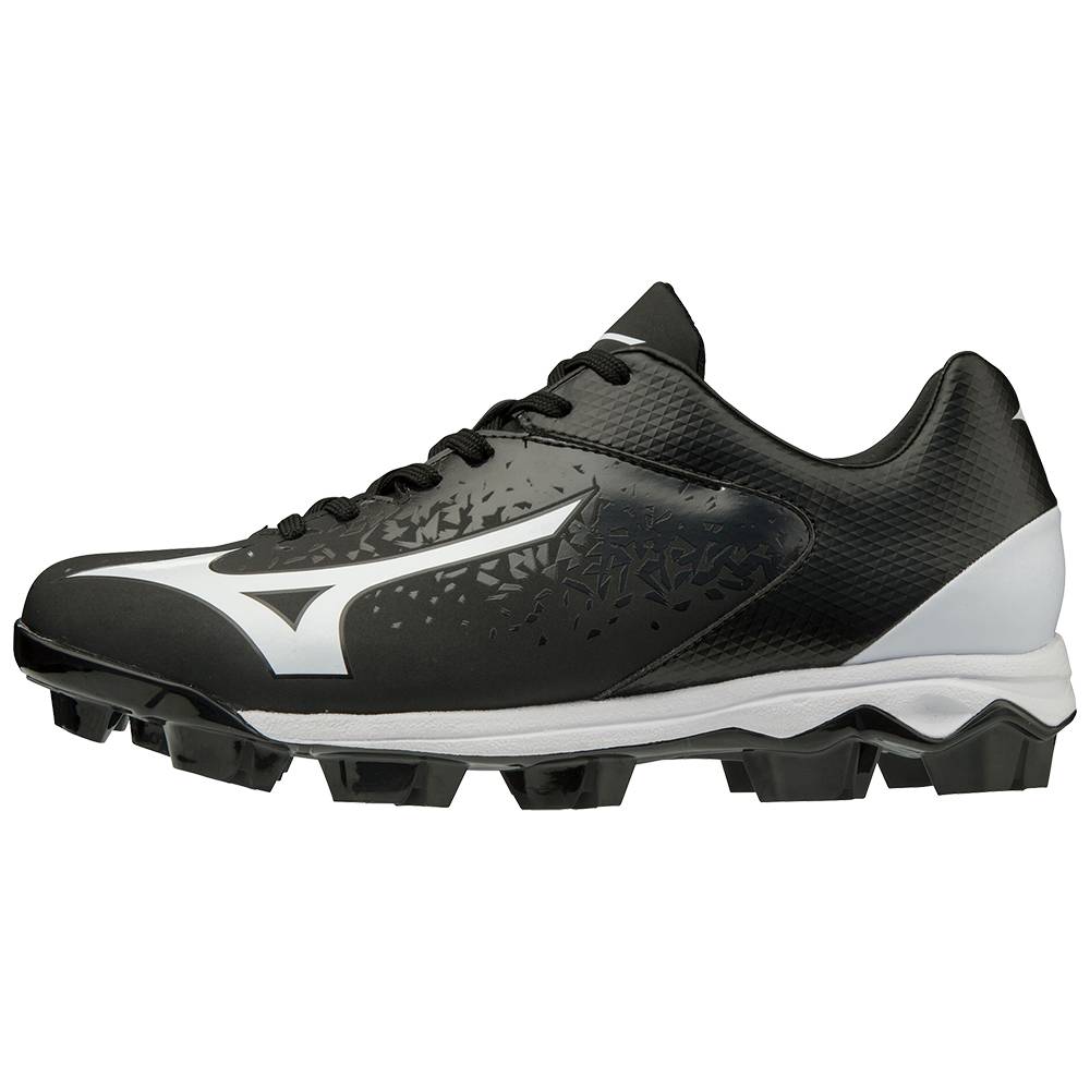 Mizuno Finch Select Nine Molded Női Softball Cipő Fekete/Fehér QPA028469